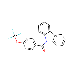 O=C(c1ccc(OC(F)(F)F)cc1)n1c2ccccc2c2ccccc21 ZINC000064503279