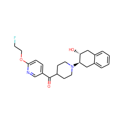 O=C(c1ccc(OCCF)nc1)C1CCN([C@@H]2Cc3ccccc3C[C@H]2O)CC1 ZINC000096273566