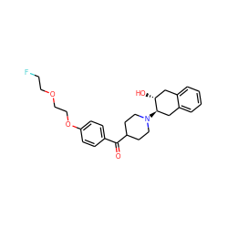 O=C(c1ccc(OCCOCCF)cc1)C1CCN([C@@H]2Cc3ccccc3C[C@H]2O)CC1 ZINC000473084113