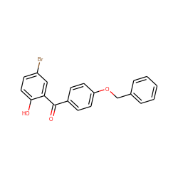 O=C(c1ccc(OCc2ccccc2)cc1)c1cc(Br)ccc1O ZINC000095560278