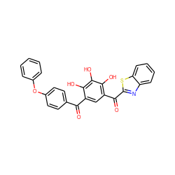 O=C(c1ccc(Oc2ccccc2)cc1)c1cc(C(=O)c2nc3ccccc3s2)c(O)c(O)c1O ZINC000029136330