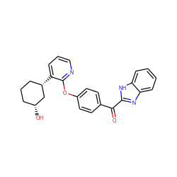 O=C(c1ccc(Oc2ncccc2[C@H]2CCC[C@@H](O)C2)cc1)c1nc2ccccc2[nH]1 ZINC000139499375