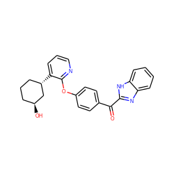 O=C(c1ccc(Oc2ncccc2[C@H]2CCC[C@H](O)C2)cc1)c1nc2ccccc2[nH]1 ZINC000139499485