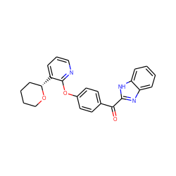 O=C(c1ccc(Oc2ncccc2[C@H]2CCCCO2)cc1)c1nc2ccccc2[nH]1 ZINC000139581199