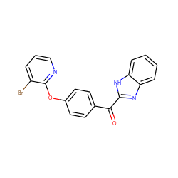 O=C(c1ccc(Oc2ncccc2Br)cc1)c1nc2ccccc2[nH]1 ZINC000143756776