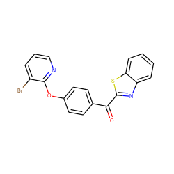 O=C(c1ccc(Oc2ncccc2Br)cc1)c1nc2ccccc2s1 ZINC000143514404