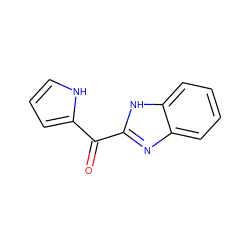 O=C(c1ccc[nH]1)c1nc2ccccc2[nH]1 ZINC000084689594