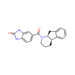 O=C(c1ccc2[nH]c(=O)[nH]c2c1)N1CCC[C@@H]2c3ccccc3C[C@@H]21 ZINC000117631408