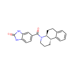 O=C(c1ccc2[nH]c(=O)[nH]c2c1)N1CCC[C@H]2c3ccccc3CC[C@@H]21 ZINC000117630906