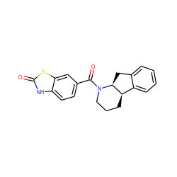 O=C(c1ccc2[nH]c(=O)sc2c1)N1CCC[C@@H]2c3ccccc3C[C@@H]21 ZINC000117622785