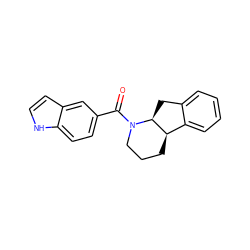 O=C(c1ccc2[nH]ccc2c1)N1CCC[C@@H]2c3ccccc3C[C@@H]21 ZINC000117631197