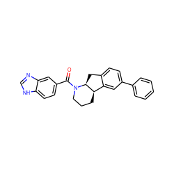 O=C(c1ccc2[nH]cnc2c1)N1CCC[C@@H]2c3cc(-c4ccccc4)ccc3C[C@@H]21 ZINC000117630196