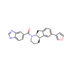 O=C(c1ccc2[nH]cnc2c1)N1CCC[C@@H]2c3cc(-c4ccoc4)ccc3C[C@@H]21 ZINC000117629836