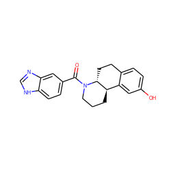 O=C(c1ccc2[nH]cnc2c1)N1CCC[C@@H]2c3cc(O)ccc3CC[C@H]21 ZINC000117625273