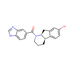 O=C(c1ccc2[nH]cnc2c1)N1CCC[C@@H]2c3ccc(O)cc3C[C@@H]21 ZINC000117626667