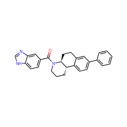 O=C(c1ccc2[nH]cnc2c1)N1CCC[C@H]2c3ccc(-c4ccccc4)cc3CC[C@@H]21 ZINC000117623440