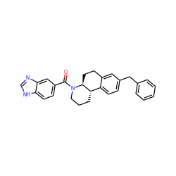 O=C(c1ccc2[nH]cnc2c1)N1CCC[C@H]2c3ccc(Cc4ccccc4)cc3CC[C@@H]21 ZINC000117619540