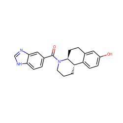 O=C(c1ccc2[nH]cnc2c1)N1CCC[C@H]2c3ccc(O)cc3CC[C@@H]21 ZINC000117623468