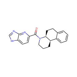 O=C(c1ccc2[nH]cnc2n1)N1CCC[C@@H]2c3ccccc3CC[C@@H]21 ZINC000096169302