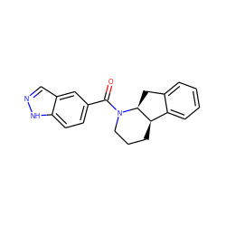 O=C(c1ccc2[nH]ncc2c1)N1CCC[C@@H]2c3ccccc3C[C@@H]21 ZINC000117622475