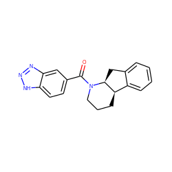 O=C(c1ccc2[nH]nnc2c1)N1CCC[C@@H]2c3ccccc3C[C@@H]21 ZINC000117622199