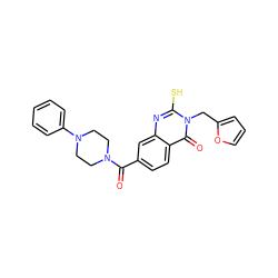 O=C(c1ccc2c(=O)n(Cc3ccco3)c(S)nc2c1)N1CCN(c2ccccc2)CC1 ZINC000014052066