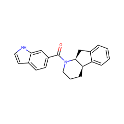 O=C(c1ccc2cc[nH]c2c1)N1CCC[C@@H]2c3ccccc3C[C@@H]21 ZINC000096169366