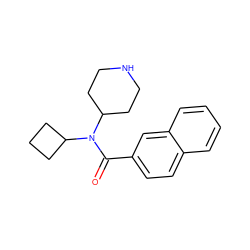 O=C(c1ccc2ccccc2c1)N(C1CCC1)C1CCNCC1 ZINC000045301014