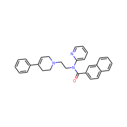 O=C(c1ccc2ccccc2c1)N(CCN1CC=C(c2ccccc2)CC1)c1ccccn1 ZINC000095552538