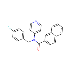 O=C(c1ccc2ccccc2c1)N(Cc1ccc(F)cc1)c1ccncc1 ZINC000049112024