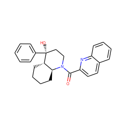 O=C(c1ccc2ccccc2n1)N1CC[C@](O)(c2ccccc2)[C@H]2CCCC[C@@H]21 ZINC000071317693