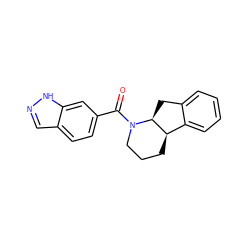 O=C(c1ccc2cn[nH]c2c1)N1CCC[C@@H]2c3ccccc3C[C@@H]21 ZINC000096169416