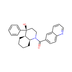 O=C(c1ccc2ncccc2c1)N1CC[C@@](O)(c2ccccc2)[C@@H]2CCCC[C@@H]21 ZINC000071316973