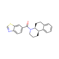 O=C(c1ccc2ncsc2c1)N1CCC[C@@H]2c3ccccc3CC[C@@H]21 ZINC000096169298