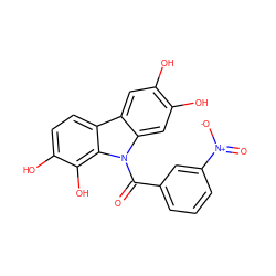 O=C(c1cccc([N+](=O)[O-])c1)n1c2cc(O)c(O)cc2c2ccc(O)c(O)c21 ZINC000003834100