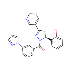 O=C(c1cccc(-n2cccn2)c1)N1N=C(c2cccnc2)C[C@H]1c1ccccc1O ZINC000071295670