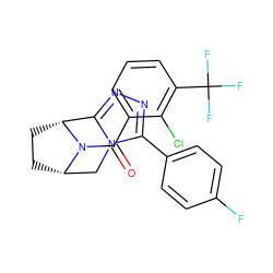 O=C(c1cccc(C(F)(F)F)c1Cl)N1[C@H]2CC[C@@H]1c1nnc(-c3ccc(F)cc3)n1C2 ZINC000226099281