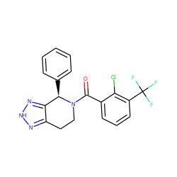 O=C(c1cccc(C(F)(F)F)c1Cl)N1CCc2n[nH]nc2[C@H]1c1ccccc1 ZINC000218476309