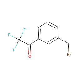 O=C(c1cccc(CBr)c1)C(F)(F)F ZINC000013864123