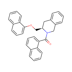 O=C(c1cccc2ccccc12)N1Cc2ccccc2C[C@@H]1COc1cccc2ccccc12 ZINC000084652602