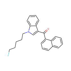 O=C(c1cccc2ccccc12)c1cn(CCCCCF)c2ccccc12 ZINC000001550858