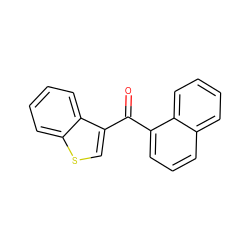 O=C(c1cccc2ccccc12)c1csc2ccccc12 ZINC000036944907