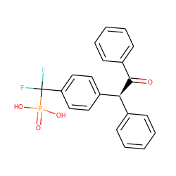 O=C(c1ccccc1)[C@@H](c1ccccc1)c1ccc(C(F)(F)P(=O)(O)O)cc1 ZINC000028961243