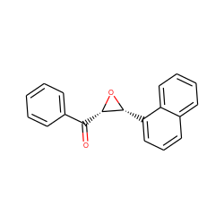 O=C(c1ccccc1)[C@@H]1O[C@@H]1c1cccc2ccccc12 ZINC000090615215