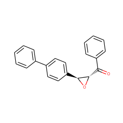 O=C(c1ccccc1)[C@@H]1O[C@H]1c1ccc(-c2ccccc2)cc1 ZINC000002557955