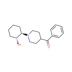 O=C(c1ccccc1)C1CCN([C@@H]2CCCC[C@H]2O)CC1 ZINC000049071704