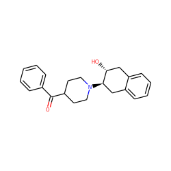 O=C(c1ccccc1)C1CCN([C@@H]2Cc3ccccc3C[C@H]2O)CC1 ZINC000040914128