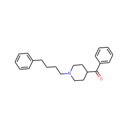 O=C(c1ccccc1)C1CCN(CCCCc2ccccc2)CC1 ZINC000013740928