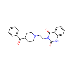 O=C(c1ccccc1)C1CCN(CCn2c(=O)[nH]c3ccccc3c2=O)CC1 ZINC000013731465