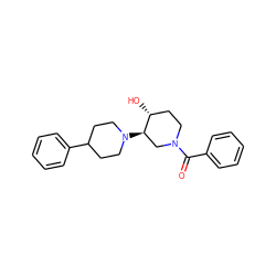 O=C(c1ccccc1)N1CC[C@@H](O)[C@H](N2CCC(c3ccccc3)CC2)C1 ZINC000013826421